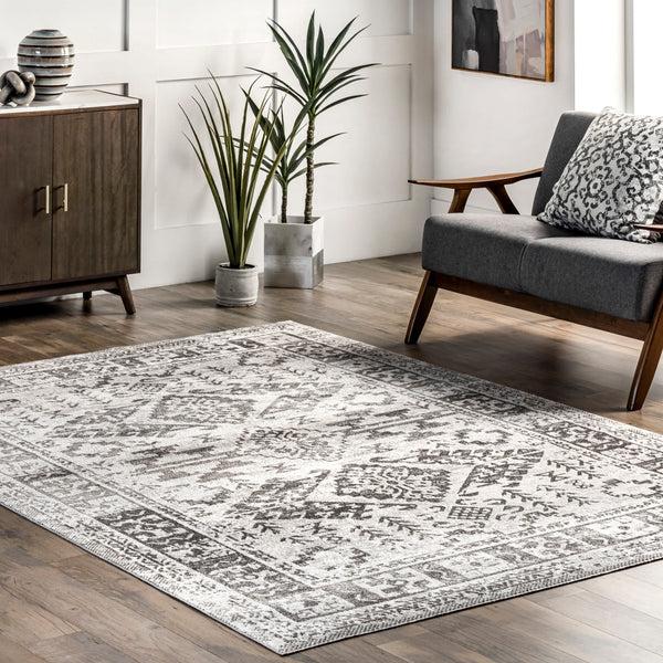 Nuloom Serena Washable Seesaw Area Rug Gray