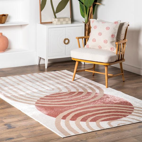 Nuloom Shandra Abstract Sky Area Rug Blush