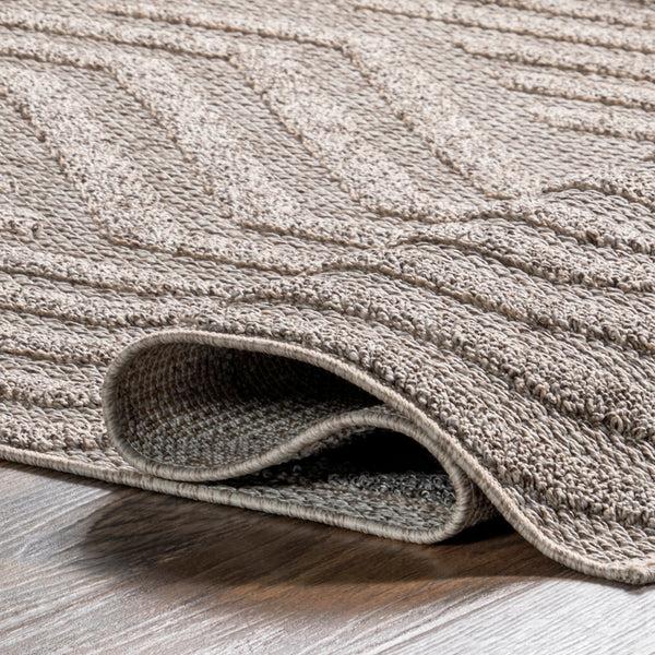 Nuloom Shante Zig-Zag Indoor/Outdoor Area Rug Gray