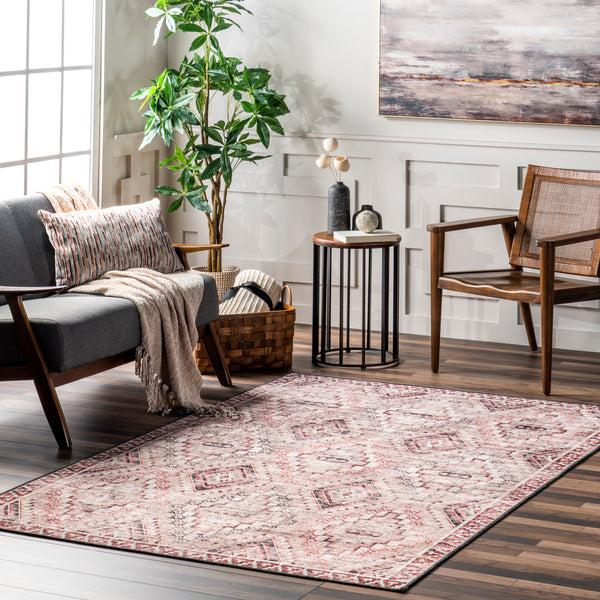 Nuloom Sharni Diamond Trellis Cotton Area Rug Rust