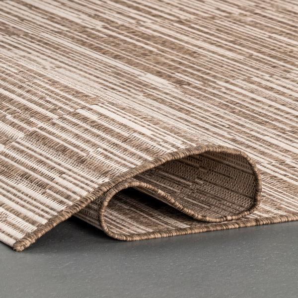 Nuloom Shirlene Stripes Outdoor Area Rug Beige