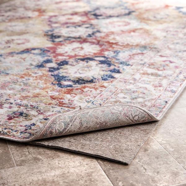 Nuloom Snowflake Non-Slip Grip Rug Pad Gray