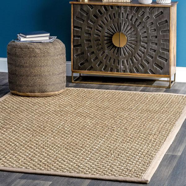 Nuloom Spero Seagrass Basketweave Area Rug Natural