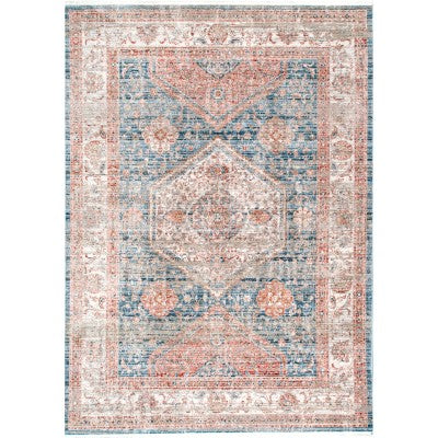 nuloom Sylvie Enchanted Emblem Beige