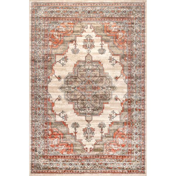 nuloom Talulla Faded Medallion Area Rug Beige