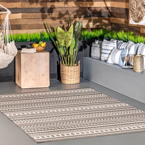 Nuloom Teofila Indoor/Outdoor Area Rug Grey