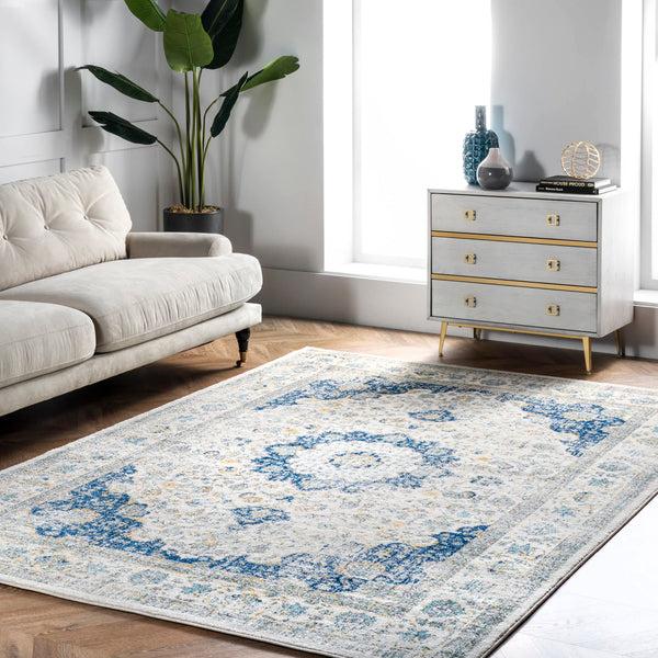 Nuloom Traditional Medallion Verona Area Rug Blue
