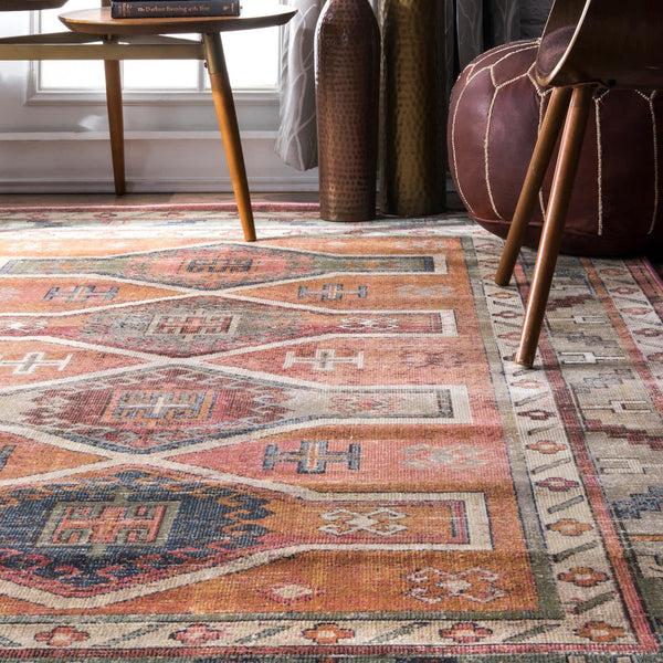 Nuloom Traditional Monica Tribal Area Rug Orange
