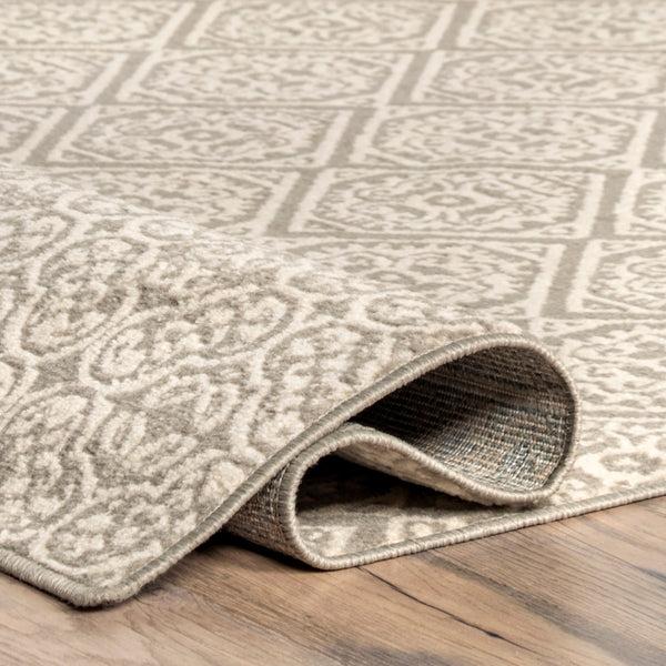 Nuloom Transitional Floral Jeanette Grey