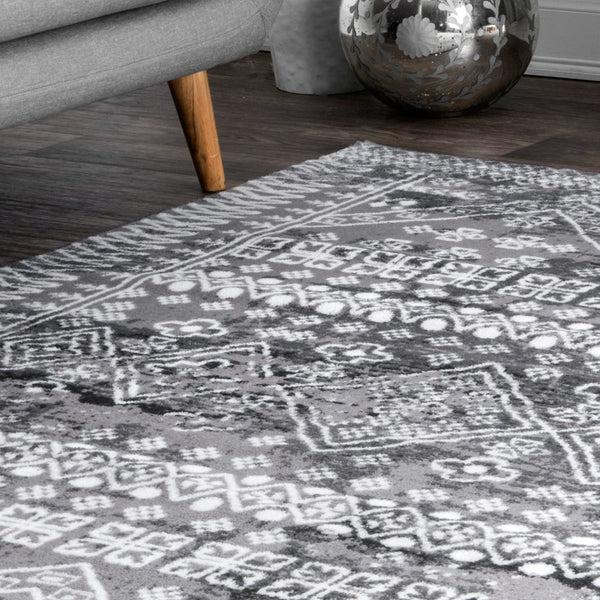 Nuloom Transitional Moroccan Frances Area Rug Gray
