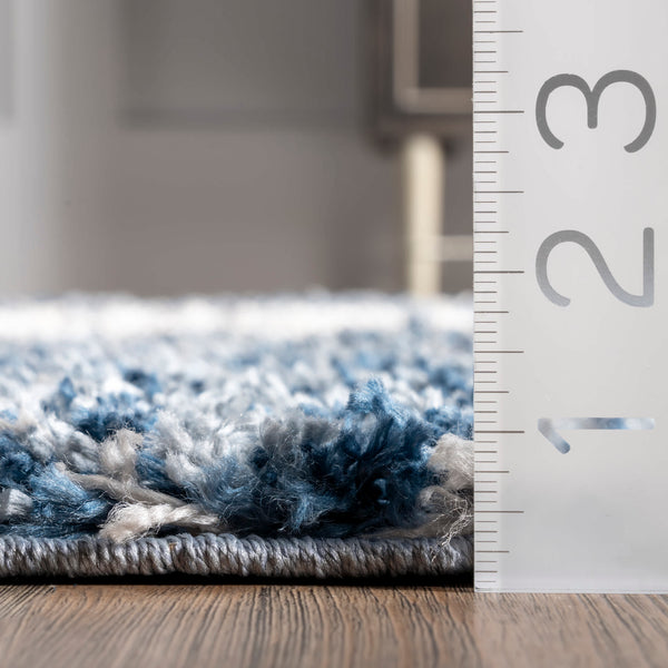 Nuloom Transitional Regina Shag Area Rug Blue