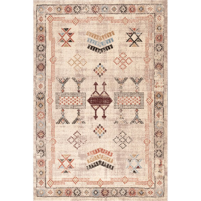 nuloom Transitional Tribal Edith Beige