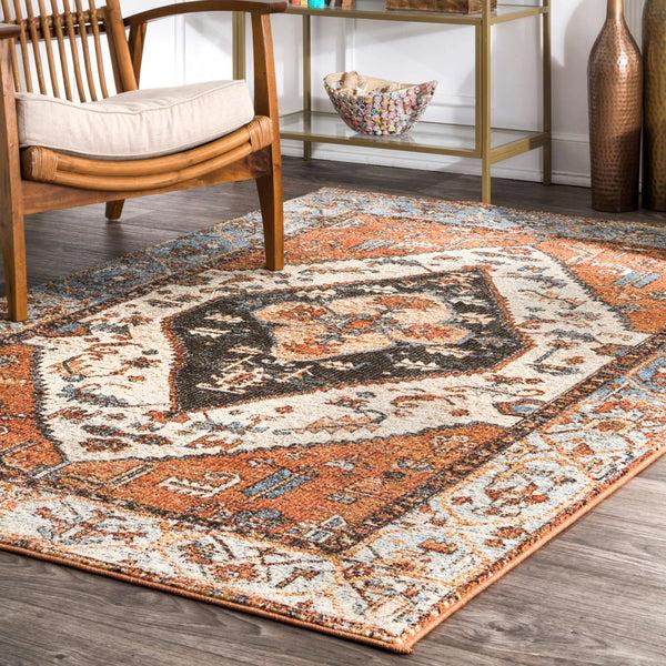 Nuloom Transitional Tribal Riley Orange