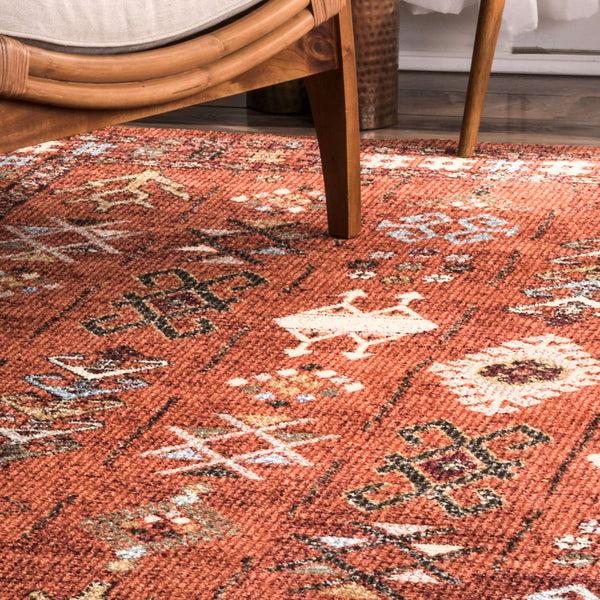 Nuloom Transitional Tribal Wilma Orange