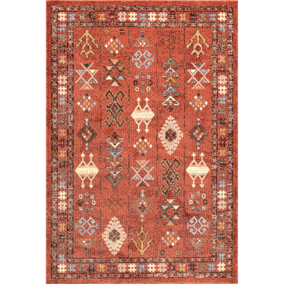 nuloom Transitional Tribal Wilma Orange