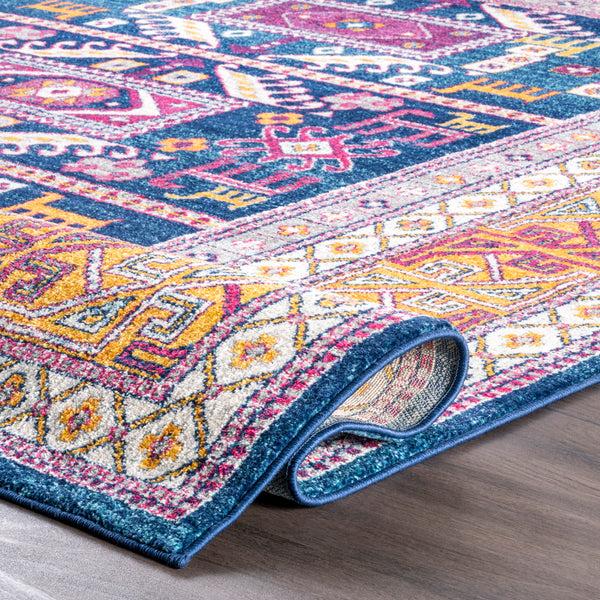 Nuloom Tribal Marisela Area Rug Navy
