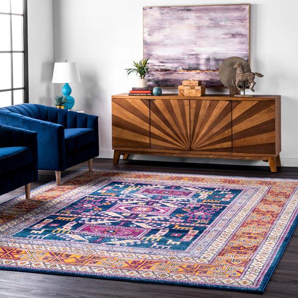 Nuloom Tribal Marisela Area Rug Navy