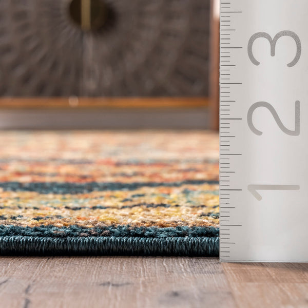 Nuloom Tribal Medallion Tabetha Rug Tan