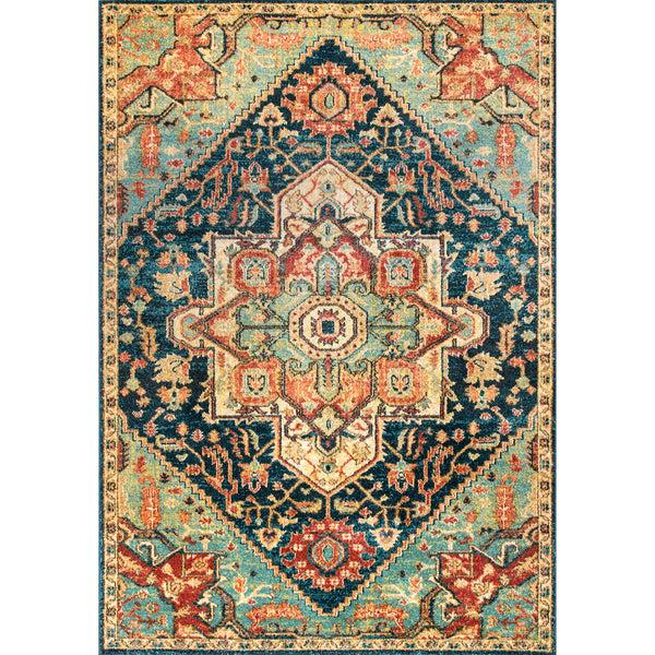 nuloom Tribal Medallion Tabetha Rug Tan