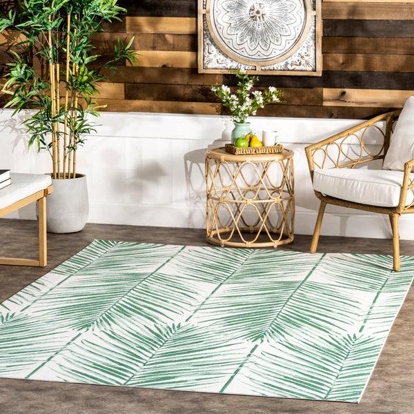 Nuloom Tropical Palm Indoor/Outdoor Area Rug Green