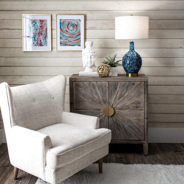 Nuloom Tucson 28" Ceramic Table Lamp Blue