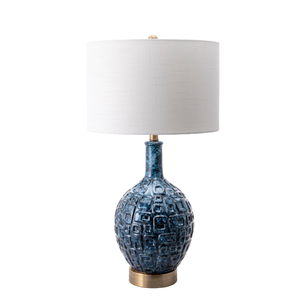 nuloom Tucson 28" Ceramic Table Lamp Blue