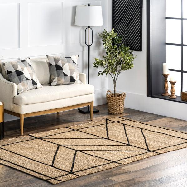 Nuloom Vera Casual Geometric Jute Area Rug Natural