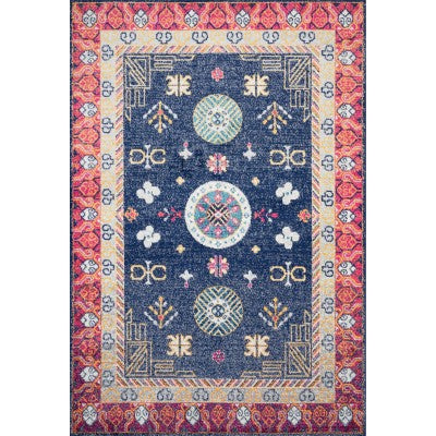 nuloom Vintage Border Motif Blue