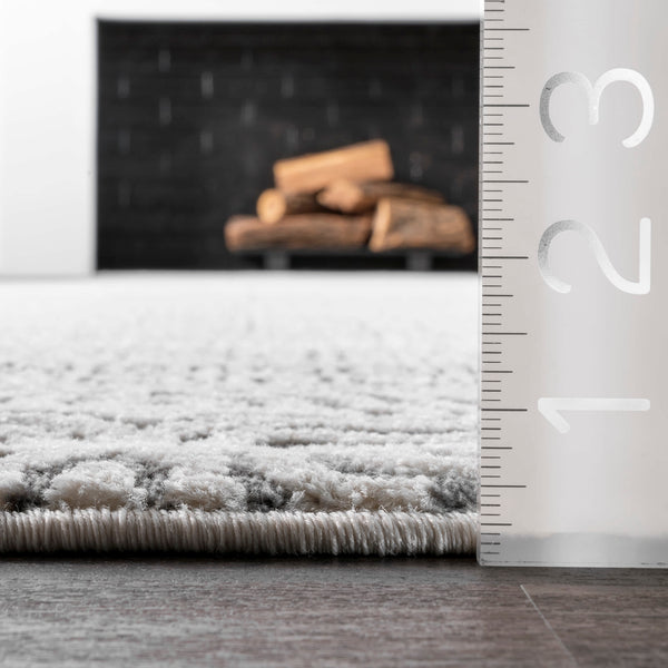 Nuloom Vintage Exie Area Rug Light Grey