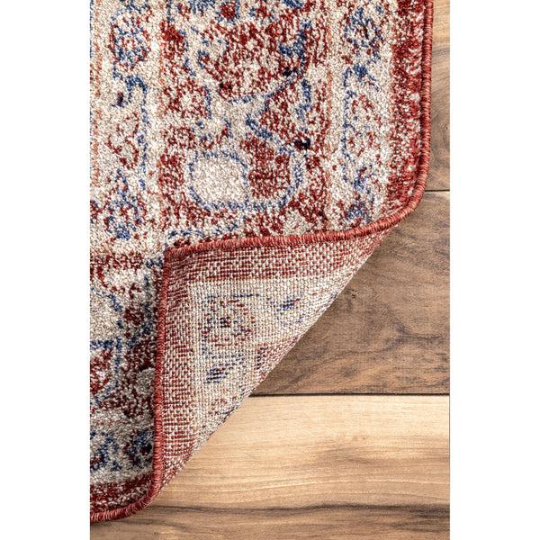 Nuloom Vintage Faded Evelyn Area Rug Red