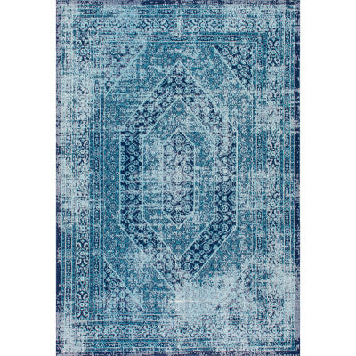 Nuloom Vintage Freda Floral Garden Blue