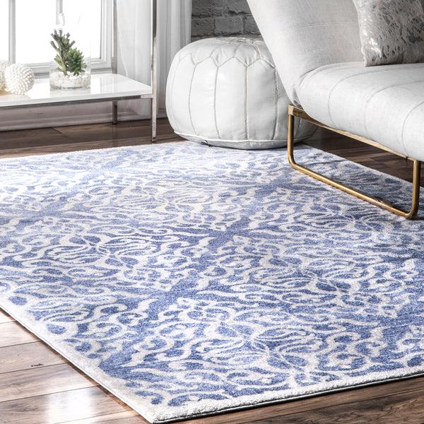 Nuloom Vintage Jaime Trellis Blue