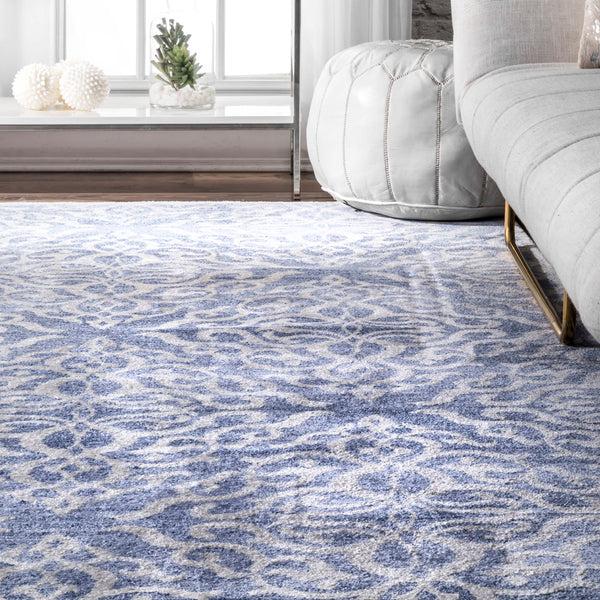 Nuloom Vintage Jaime Trellis Blue