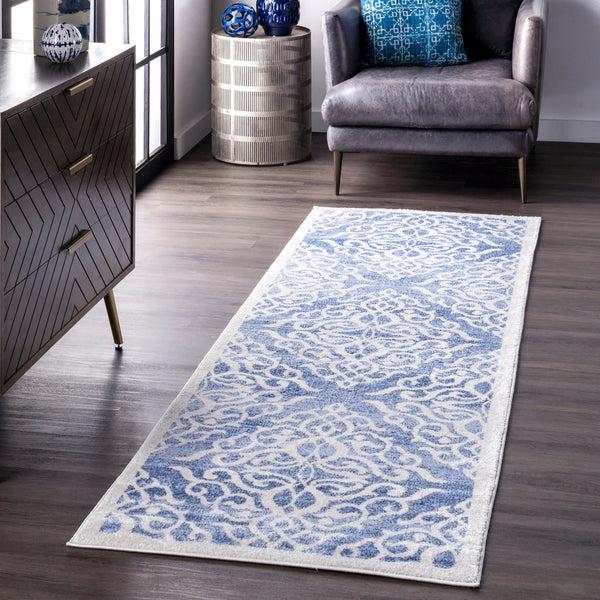 Nuloom Vintage Jaime Trellis Blue