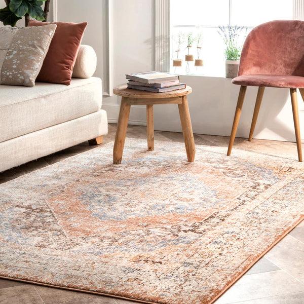 Nuloom Vintage Kate Medallion Area Rug Beige