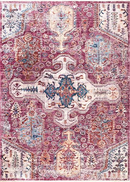 nuloom Vintage Kaye Gabbeh Fringe Area Rug Pink