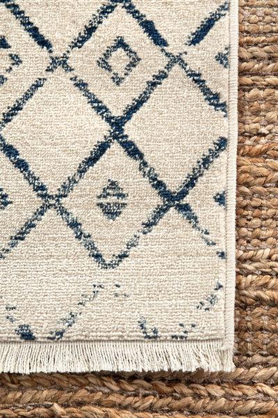 Nuloom Vintage Kristi Moroccan Fringe Rug Beige