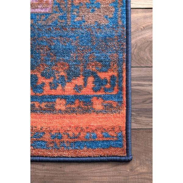 Nuloom Vintage Lakenya Area Rug Navy Blue
