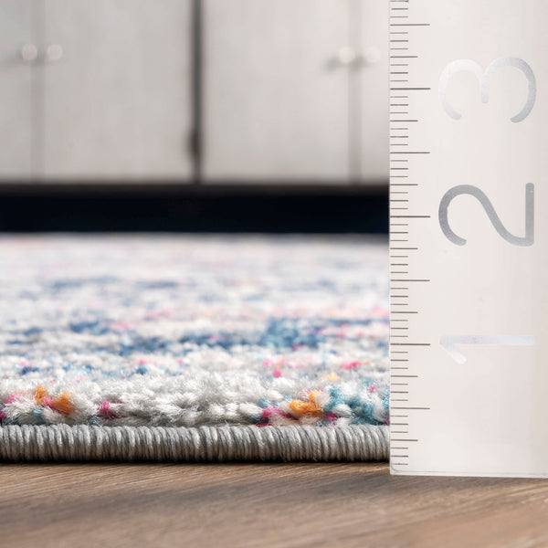 Nuloom Vintage Lilah Medallion Area Rug Blue