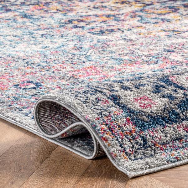 Nuloom Vintage Lilah Medallion Area Rug Blue