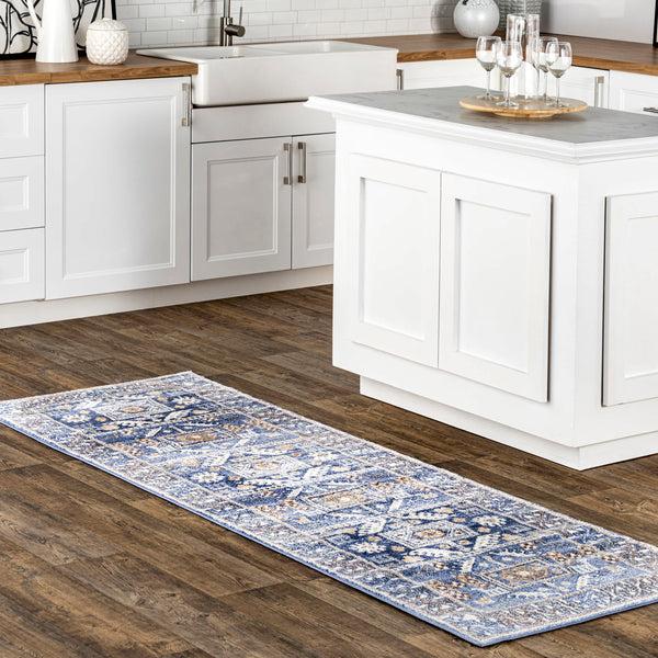 Nuloom Vintage Lorena Tribal Navy