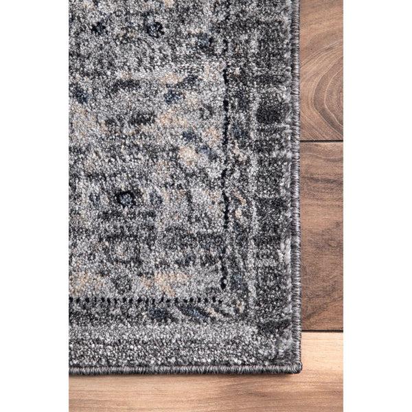 Nuloom Vintage Medallion Doris Area Rug Grey