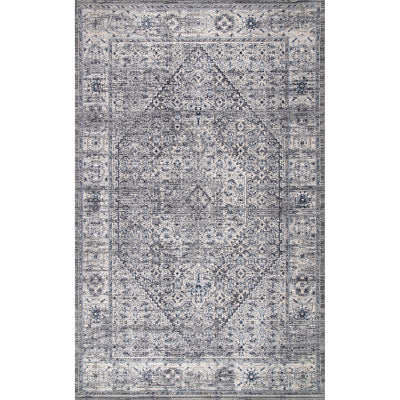 nuloom Vintage Medallion Doris Area Rug Grey