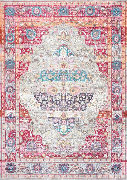 Nuloom Vintage Medallion Elmer Area Rug Blush