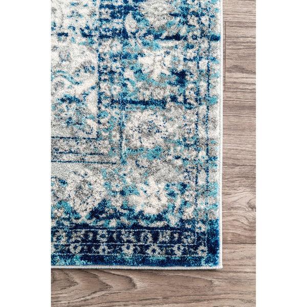 Nuloom Vintage Medallion Lela Blue