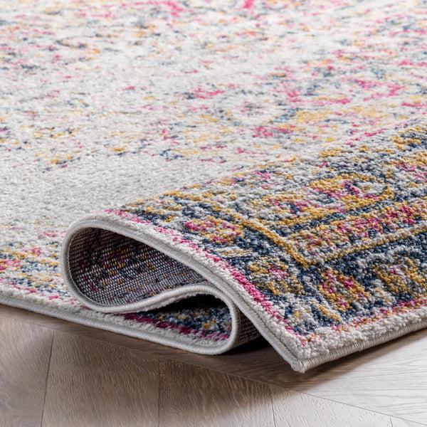 Nuloom Vintage Medallion Leola Area Rug Pink