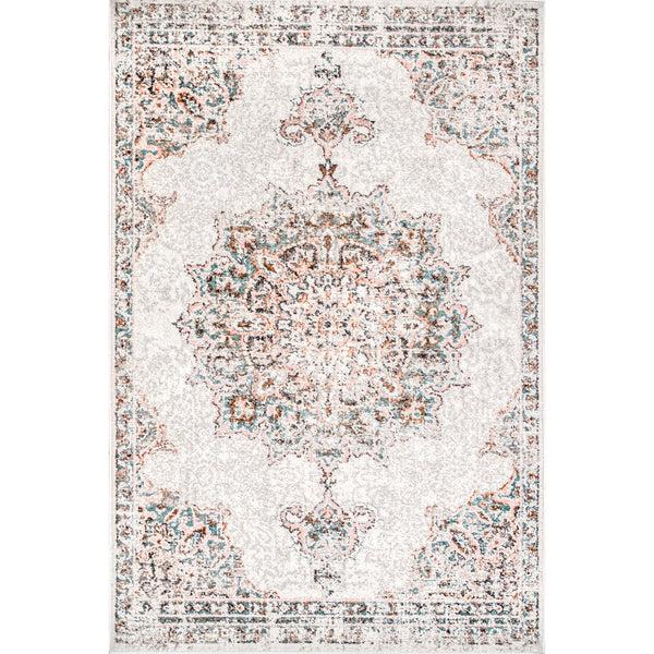 nuloom Vintage Medallion Liliana Area Rug Beige