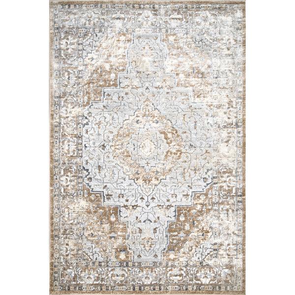 nuloom Vintage Medallion Thea Area Rug Beige