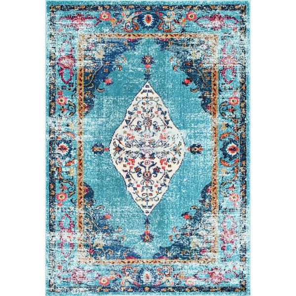 nuloom Vintage Medallion Veronica Area Rug Aqua