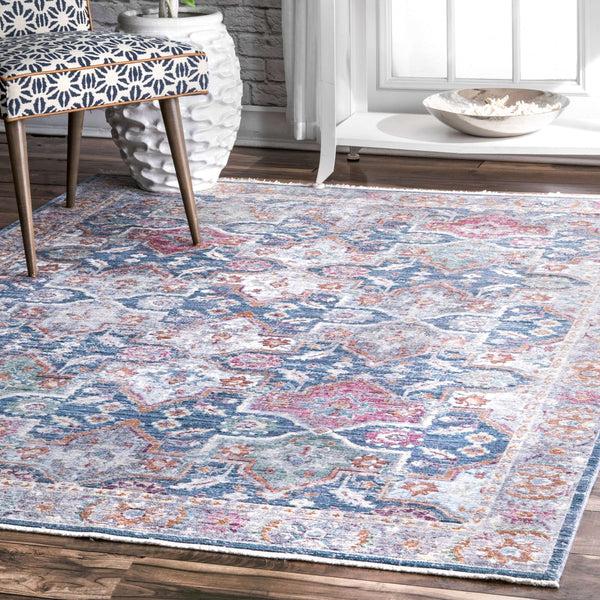 Nuloom Vintage Tracey Floral Fringe Area Rug Multi